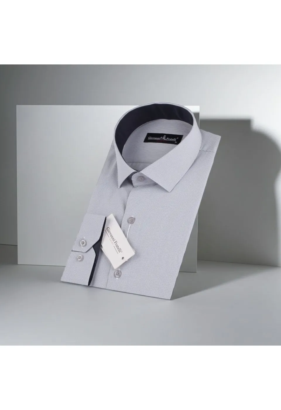 Slim Fit Uzun Kol Desenli Erkek Gömlek 3GMK310336008 - Giovanni Fratelli