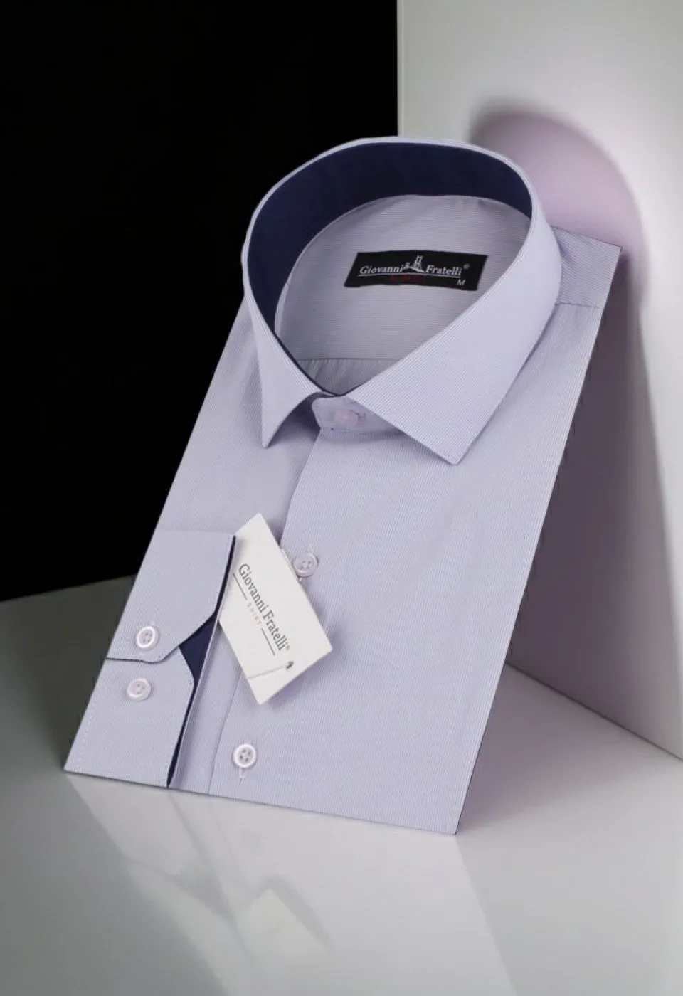 Slim Fit Uzun Kol Desenli Erkek Gömlek 3GMK310336009 - Giovanni Fratelli