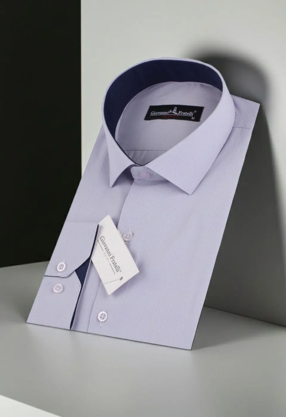Slim Fit Uzun Kol Desenli Erkek Gömlek 3GMK310336009 - Giovanni Fratelli