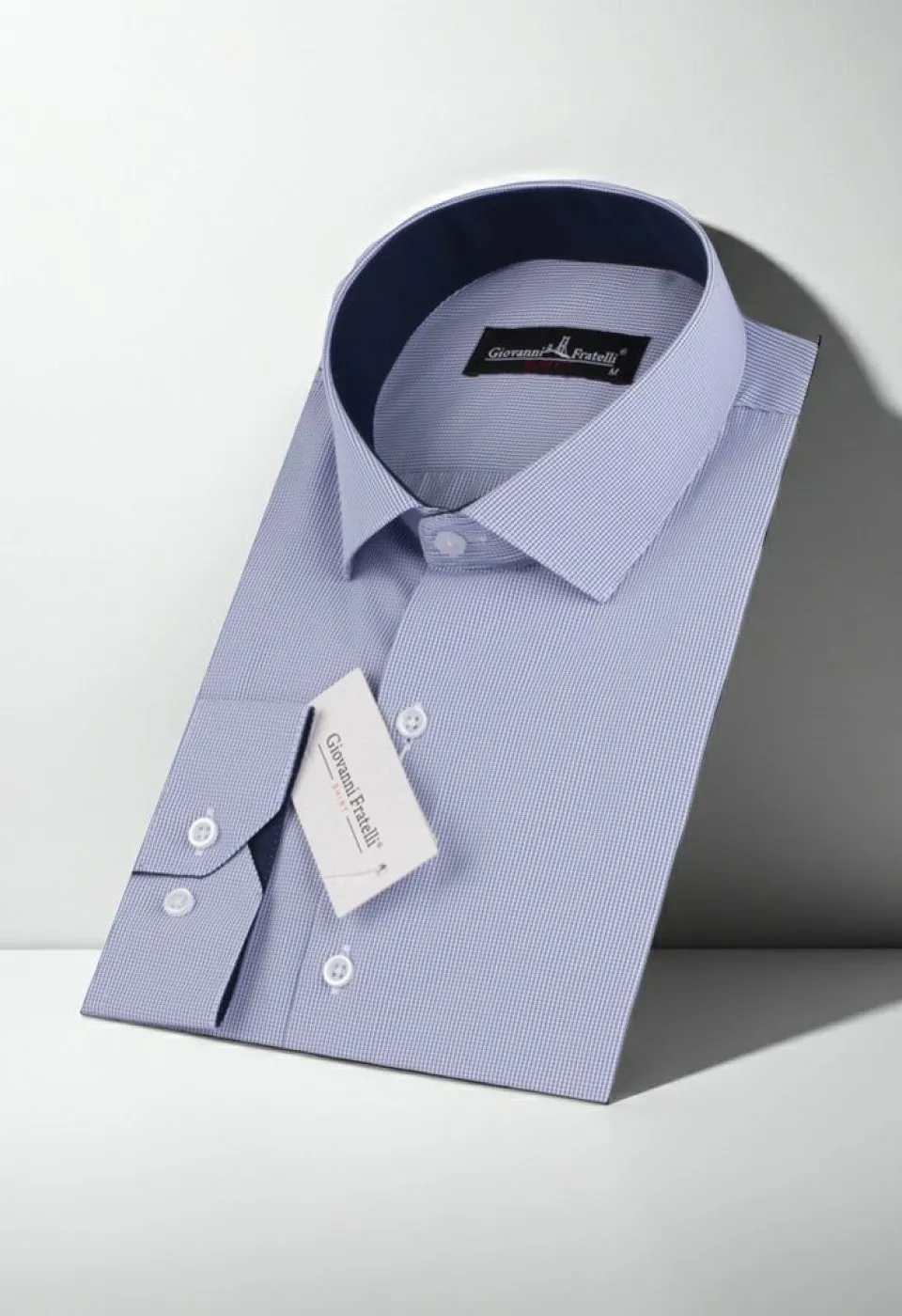 Slim Fit Uzun Kol Desenli Erkek Gömlek 3GMK310336011 - Giovanni Fratelli