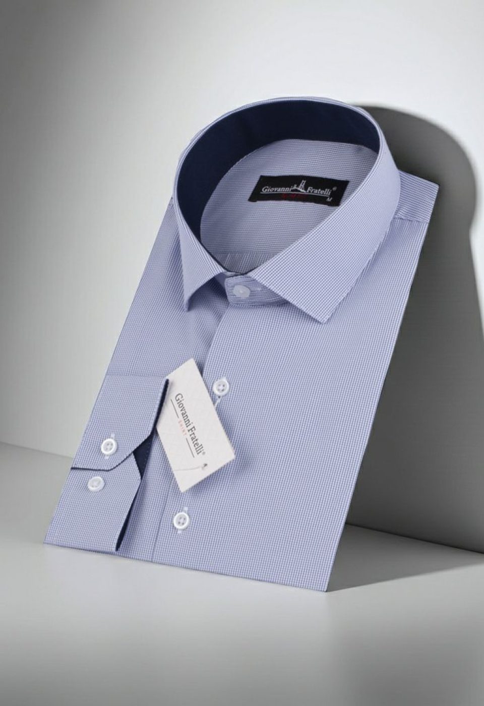 Slim Fit Uzun Kol Desenli Erkek Gömlek 3GMK310336011