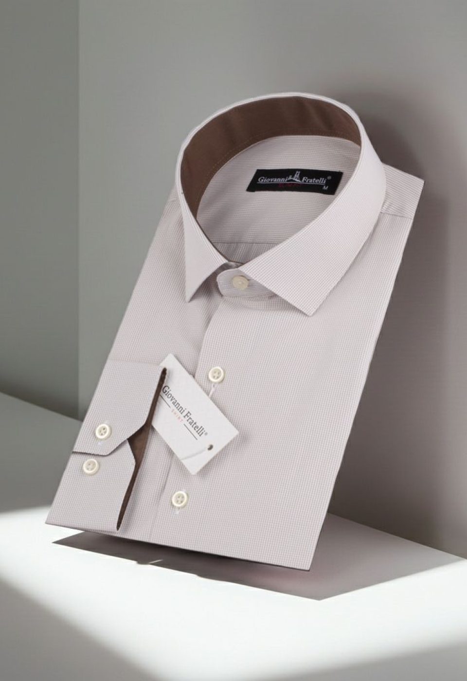 Slim Fit Uzun Kol Desenli Erkek Gömlek 3GMK310336012 - Giovanni Fratelli