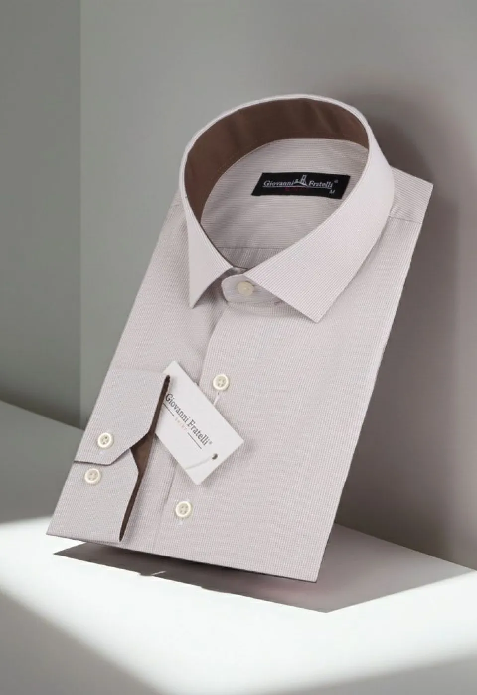 Slim Fit Uzun Kol Desenli Erkek Gömlek 3GMK310336012 - Giovanni Fratelli