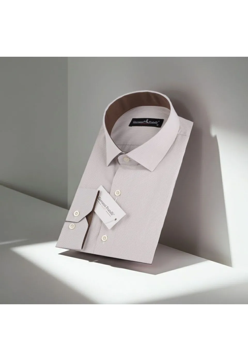 Slim Fit Uzun Kol Desenli Erkek Gömlek 3GMK310336012 - Giovanni Fratelli