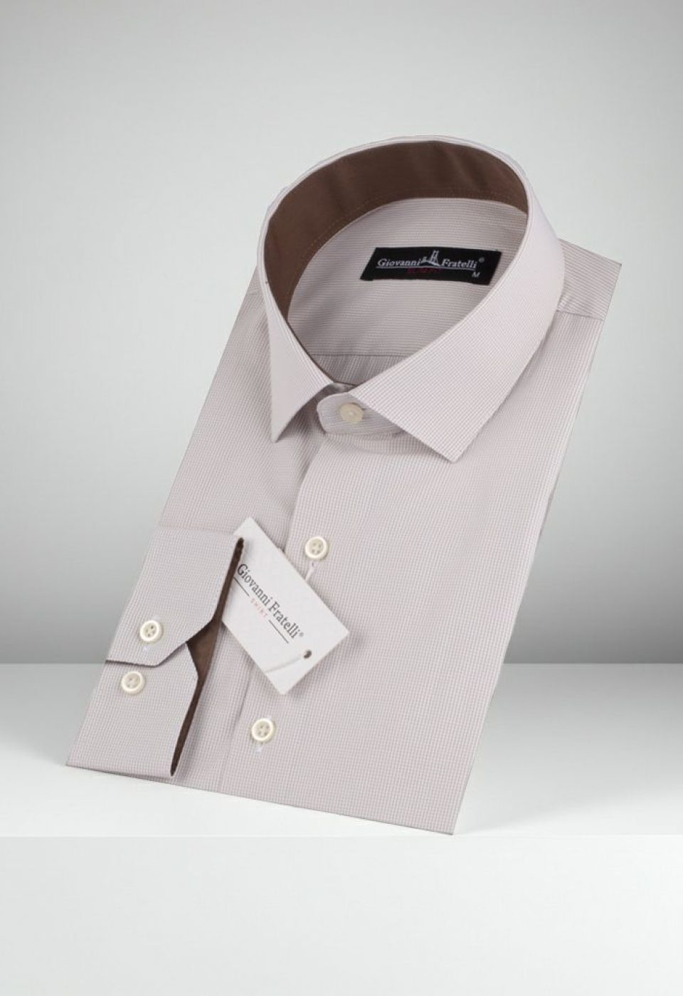 Slim Fit Uzun Kol Desenli Erkek Gömlek 3GMK310336012