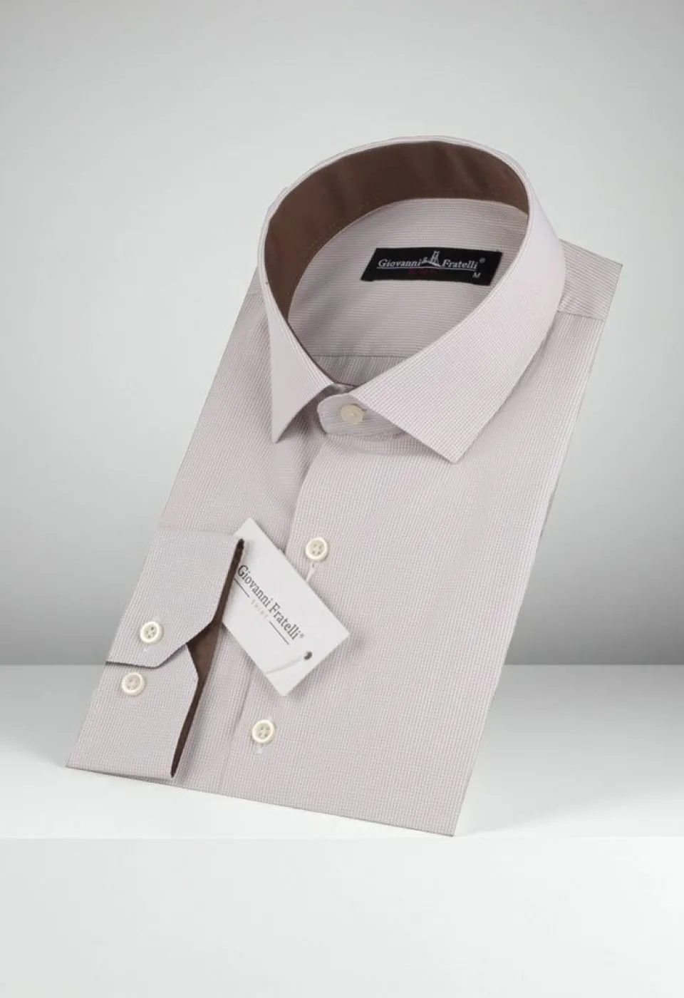 Slim Fit Uzun Kol Desenli Erkek Gömlek 3GMK310336012 - Giovanni Fratelli