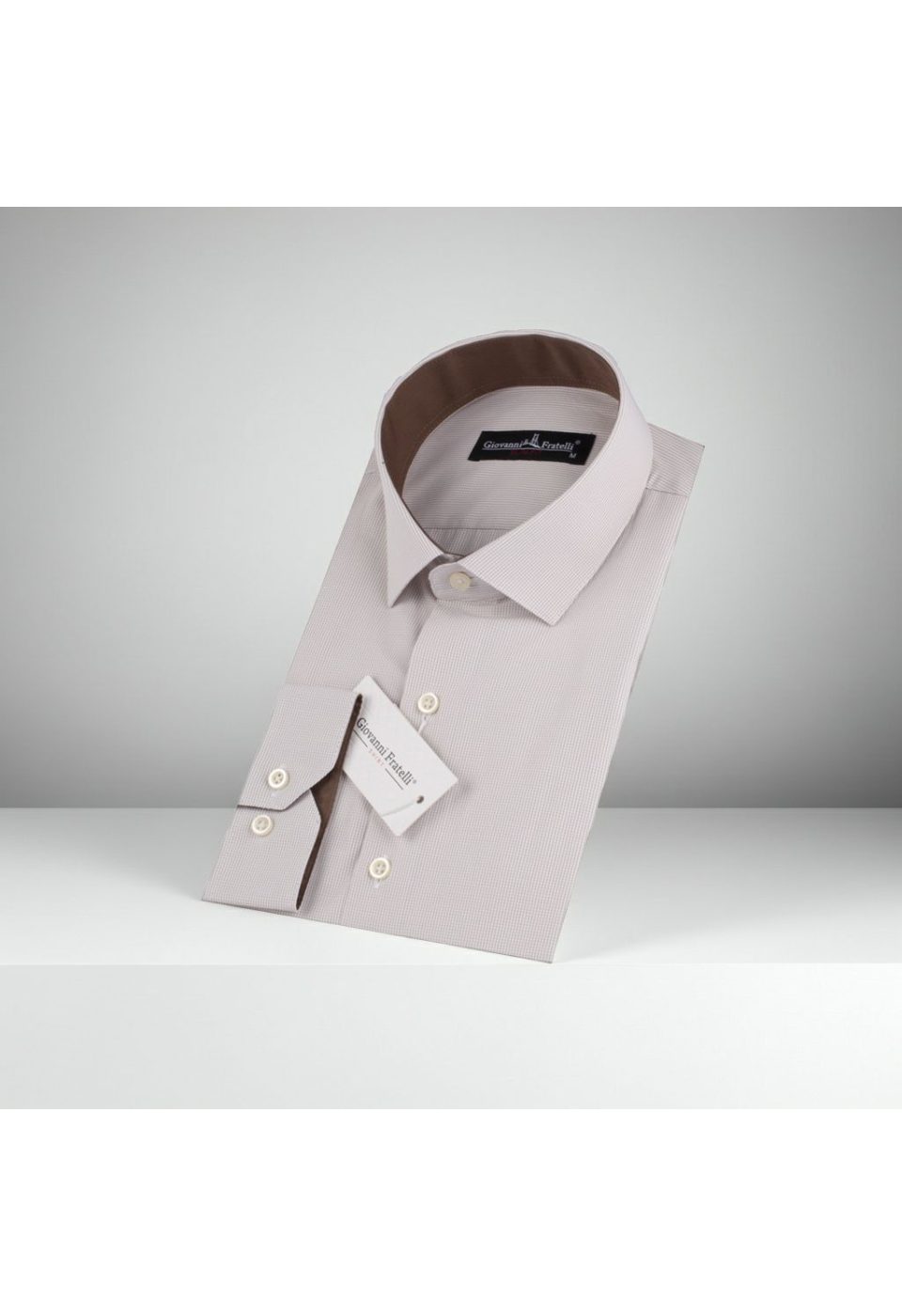 Slim Fit Uzun Kol Desenli Erkek Gömlek 3GMK310336012 - Giovanni Fratelli