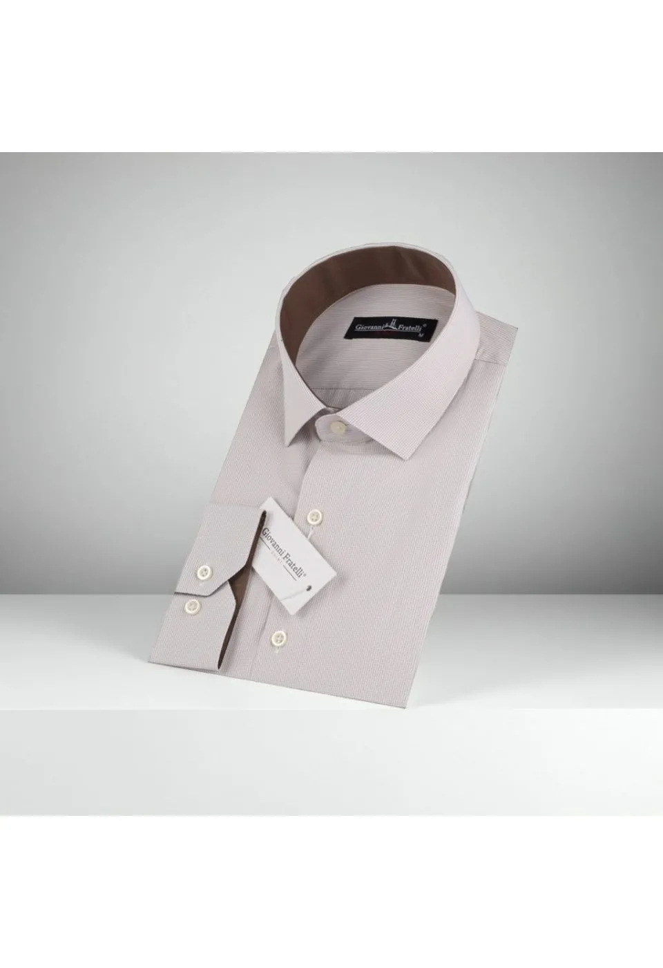 Slim Fit Uzun Kol Desenli Erkek Gömlek 3GMK310336012 - Giovanni Fratelli