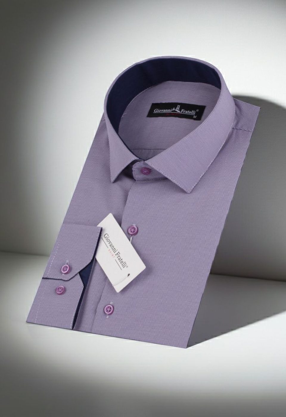 Slim Fit Uzun Kol Desenli Erkek Gömlek 3GMK310336013