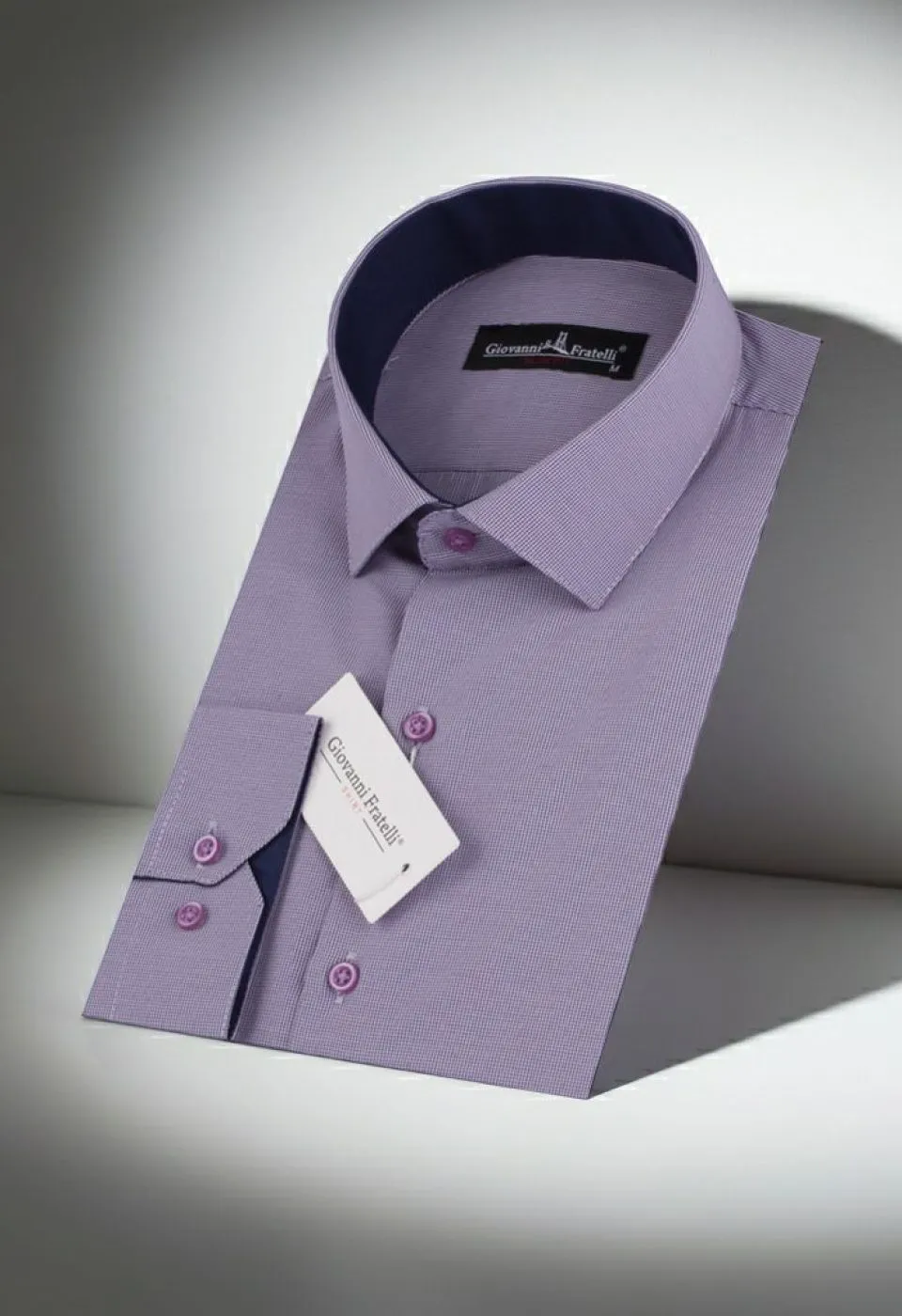 Slim Fit Uzun Kol Desenli Erkek Gömlek 3GMK310336013 - Giovanni Fratelli