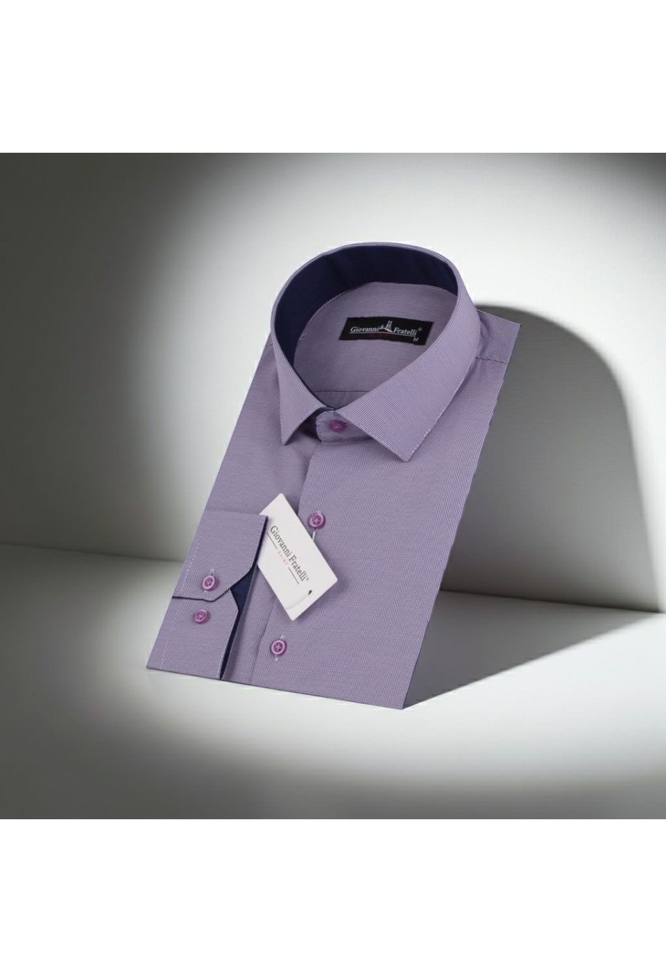 Slim Fit Uzun Kol Desenli Erkek Gömlek 3GMK310336013 - Giovanni Fratelli