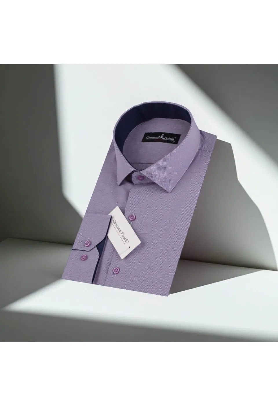 Slim Fit Uzun Kol Desenli Erkek Gömlek 3GMK310336013 - Giovanni Fratelli