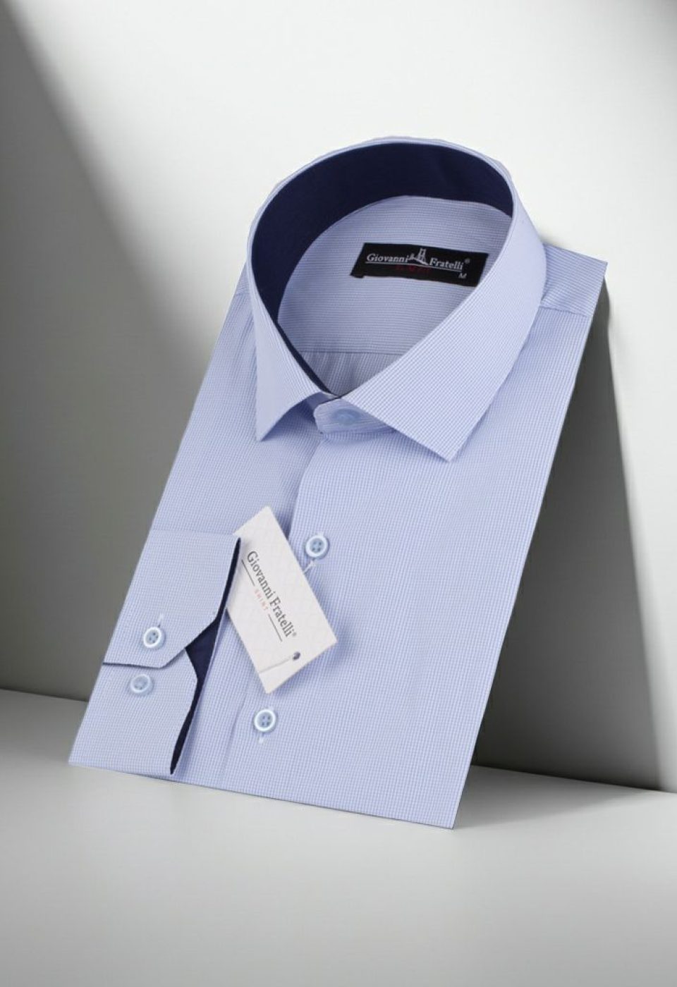 Slim Fit Uzun Kol Desenli Erkek Gömlek 3GMK310336014