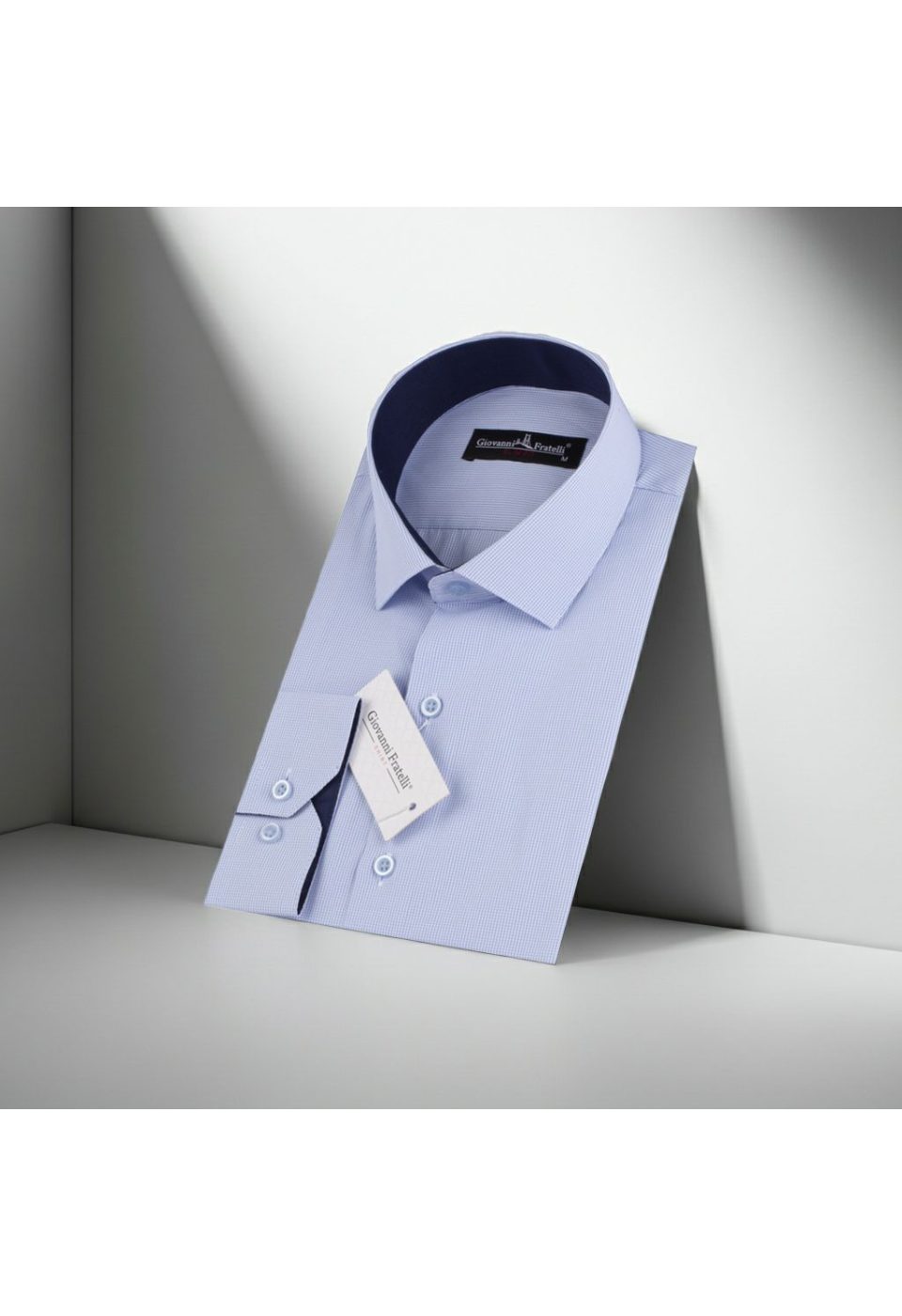 Slim Fit Uzun Kol Desenli Erkek Gömlek 3GMK310336014 - Giovanni Fratelli