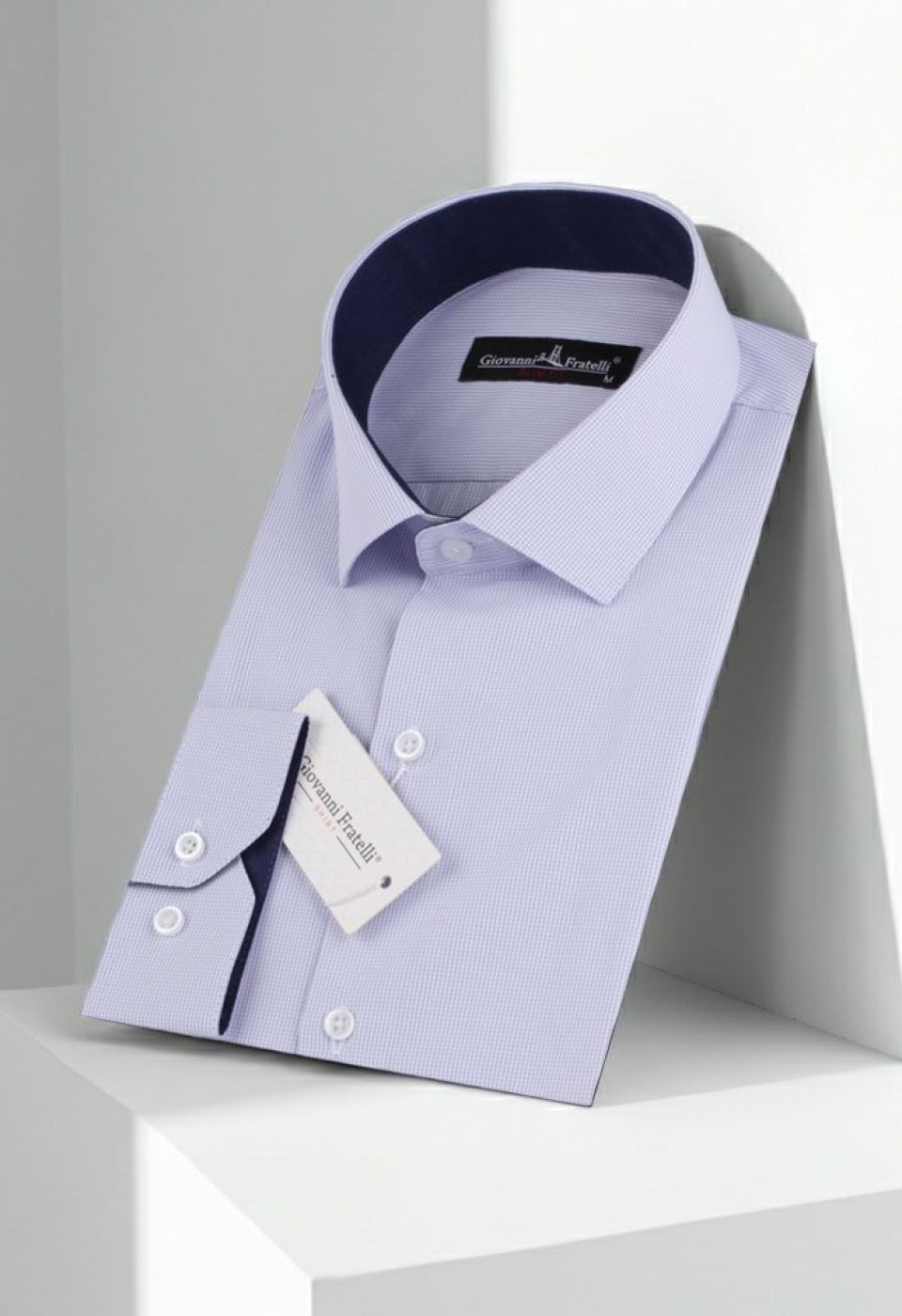 Slim Fit Uzun Kol Desenli Erkek Gömlek 3GMK310336016