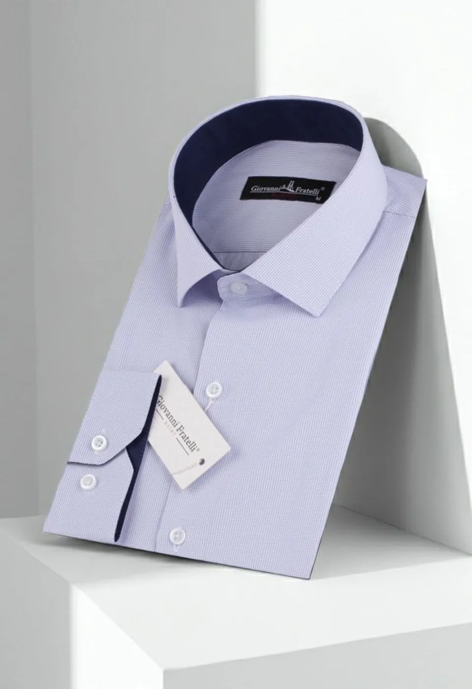 Slim Fit Uzun Kol Desenli Erkek Gömlek 3GMK310336016 - Giovanni Fratelli