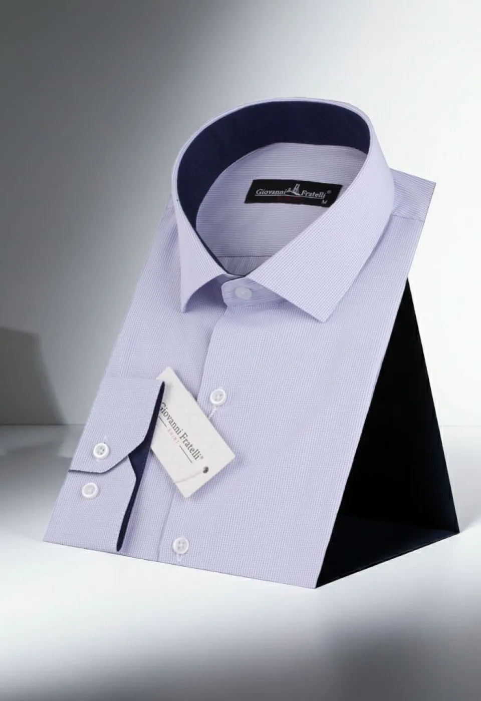 Slim Fit Uzun Kol Desenli Erkek Gömlek 3GMK310336016 - Giovanni Fratelli