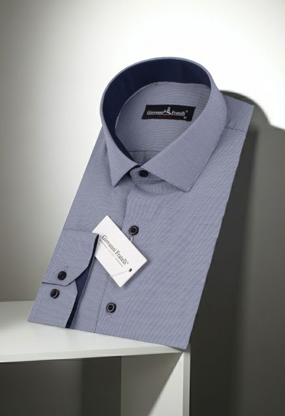 Slim Fit Uzun Kol Desenli Erkek Gömlek 3GMK310336018