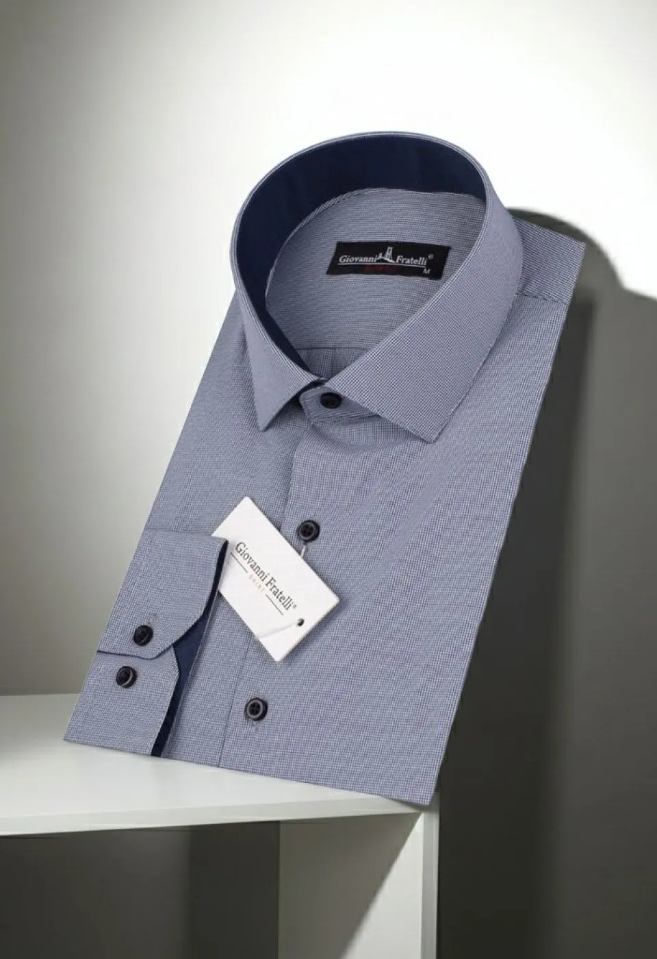 Slim Fit Uzun Kol Desenli Erkek Gömlek 3GMK310336018 - Giovanni Fratelli