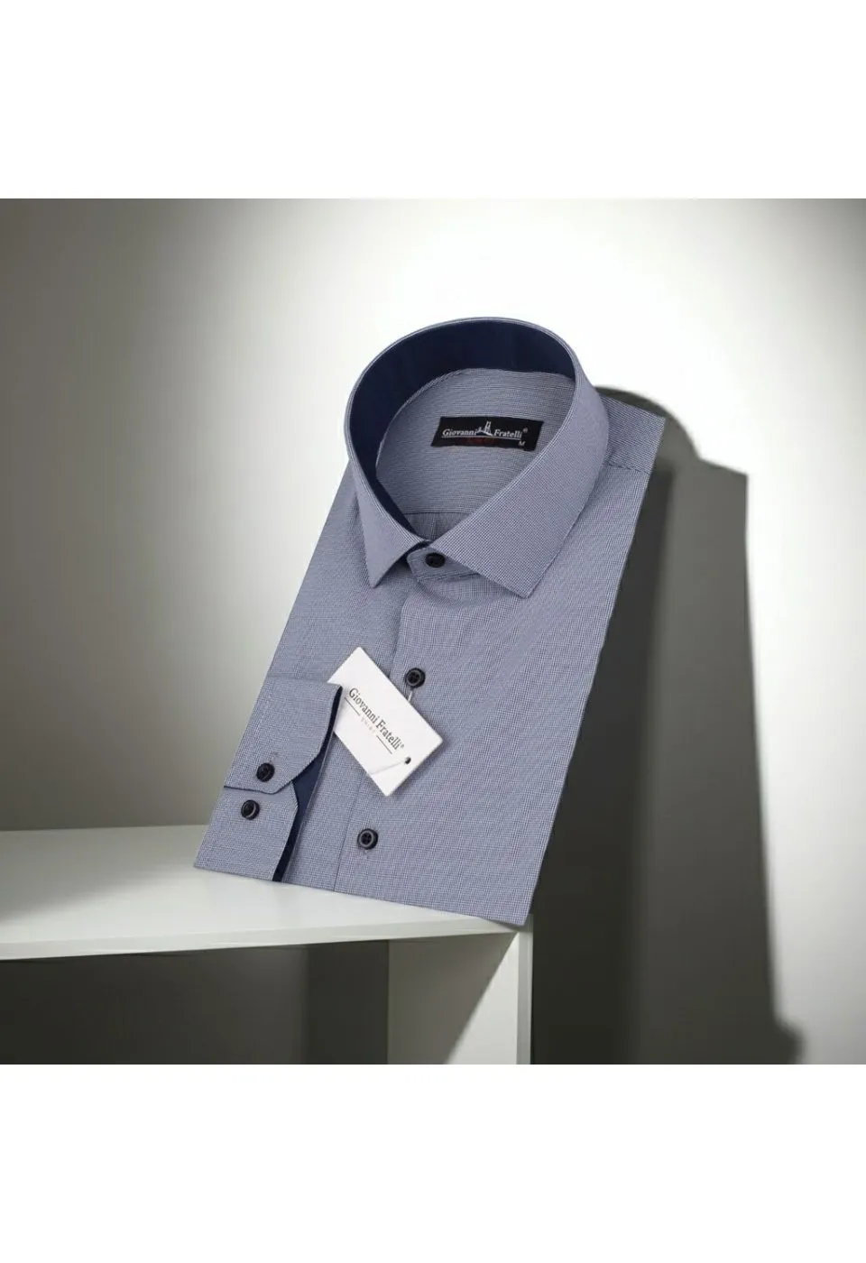 Slim Fit Uzun Kol Desenli Erkek Gömlek 3GMK310336018 - Giovanni Fratelli