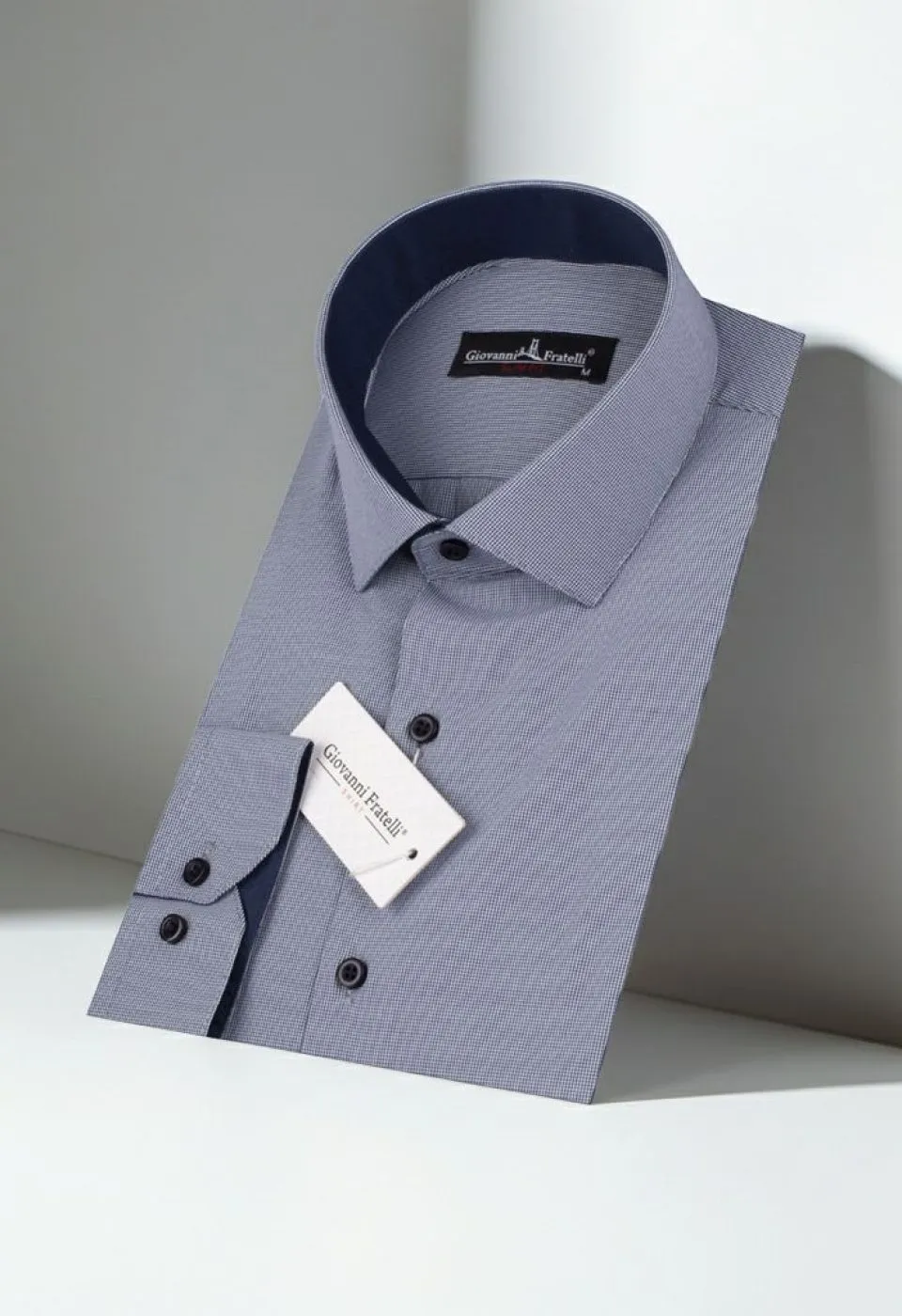 Slim Fit Uzun Kol Desenli Erkek Gömlek 3GMK310336018 - Giovanni Fratelli
