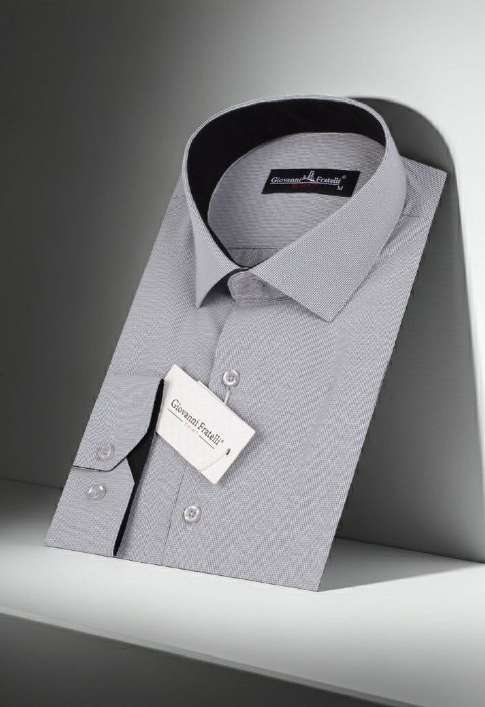 Slim Fit Uzun Kol Desenli Erkek Gömlek 3GMK310336021