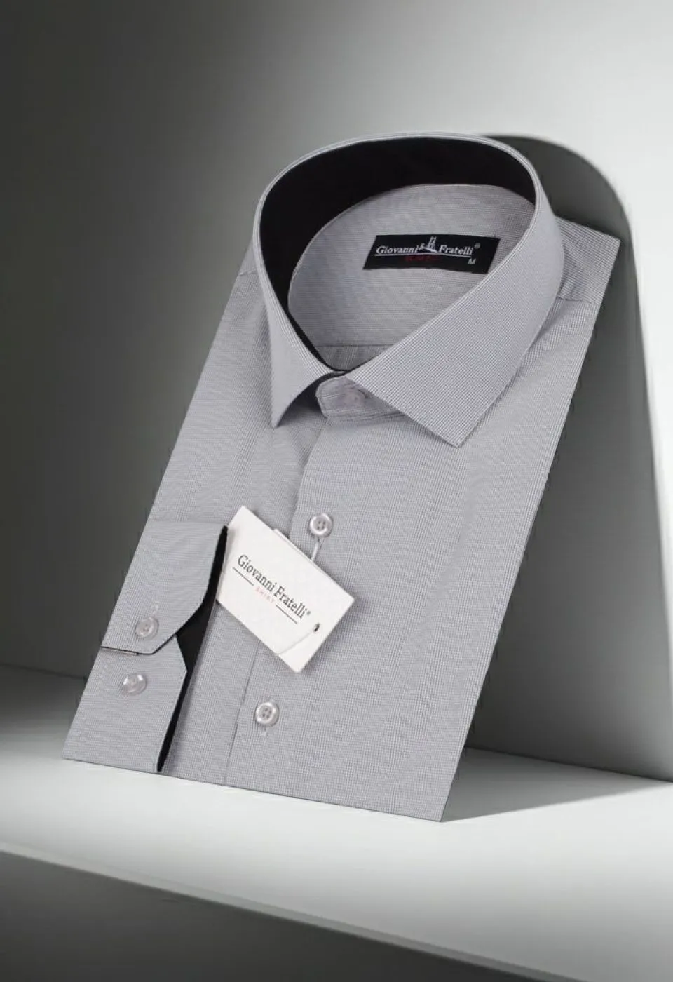 0336 CR 021 Slim Fit Uzun Kol Desenli Erkek Gömlek 3GMK310336021 - Giovanni Fratelli