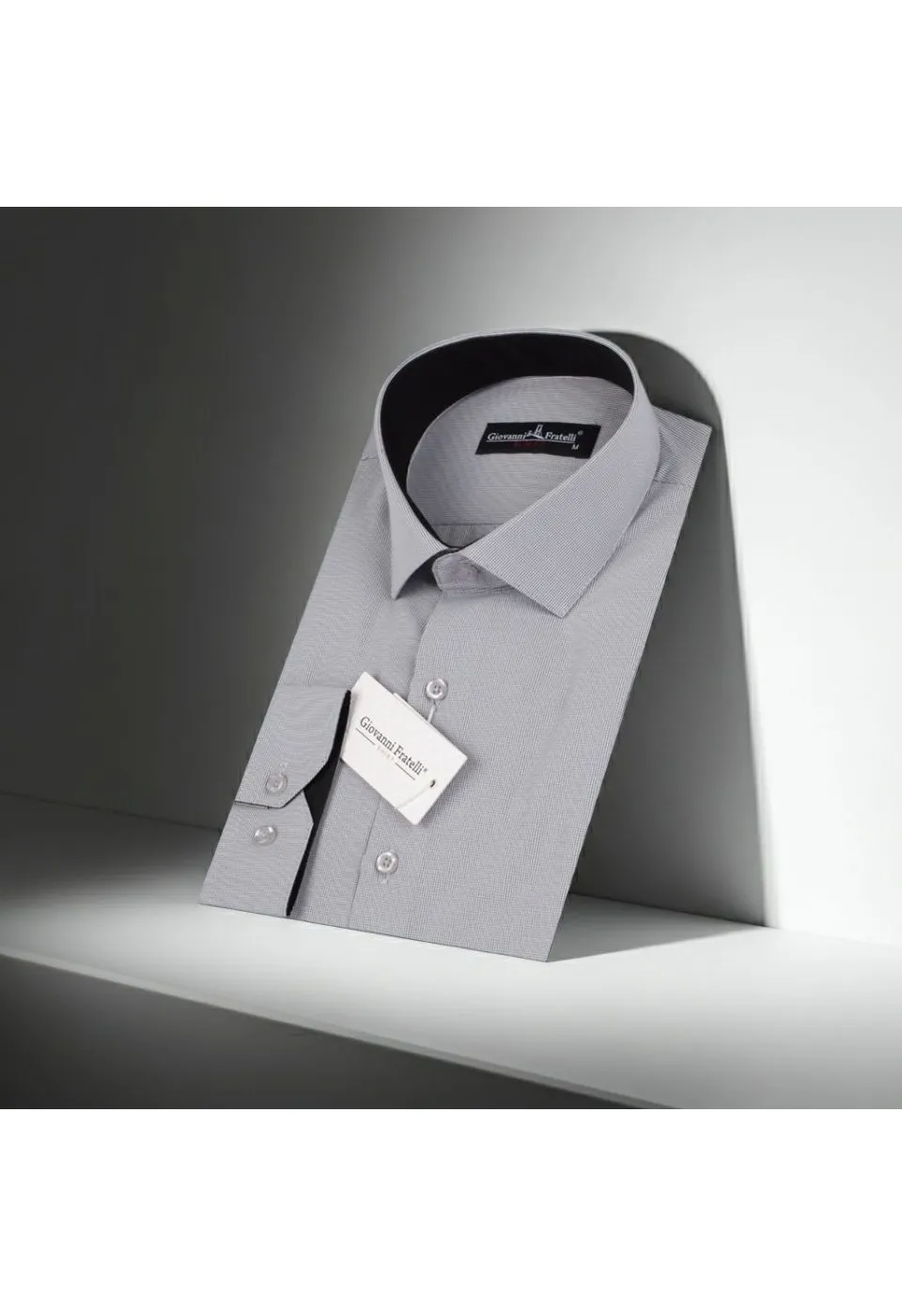 0336 CR 021 Slim Fit Uzun Kol Desenli Erkek Gömlek 3GMK310336021 - Giovanni Fratelli