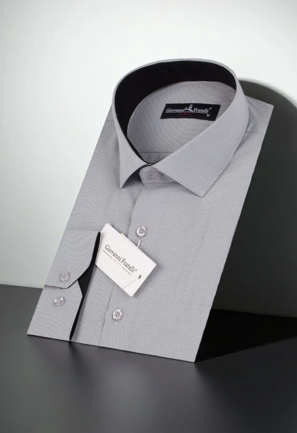 0336 CR 021 Slim Fit Uzun Kol Desenli Erkek Gömlek 3GMK310336021 - Giovanni Fratelli
