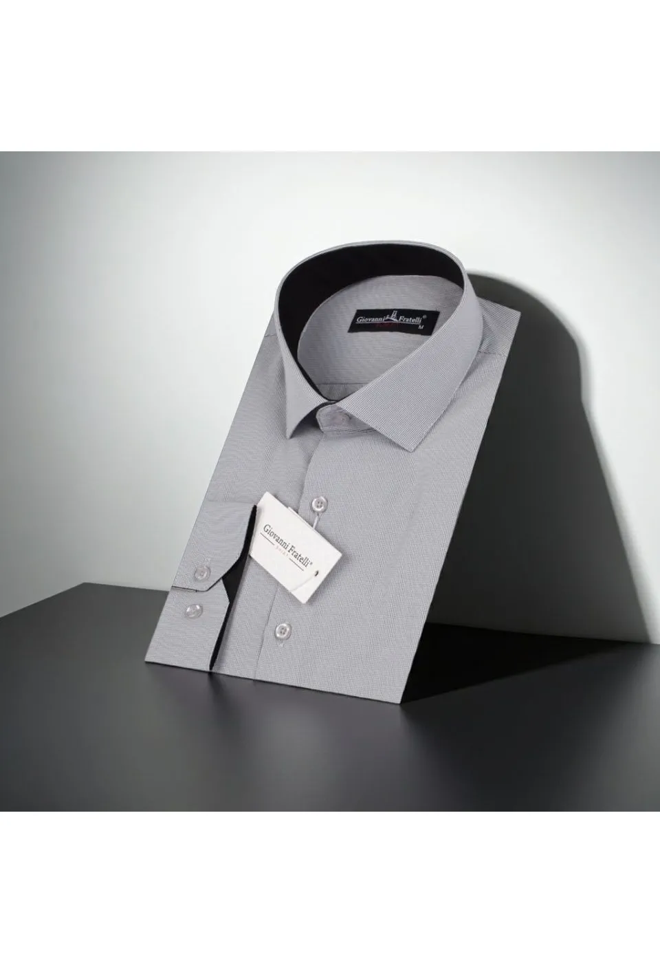0336 CR 021 Slim Fit Uzun Kol Desenli Erkek Gömlek 3GMK310336021 - Giovanni Fratelli