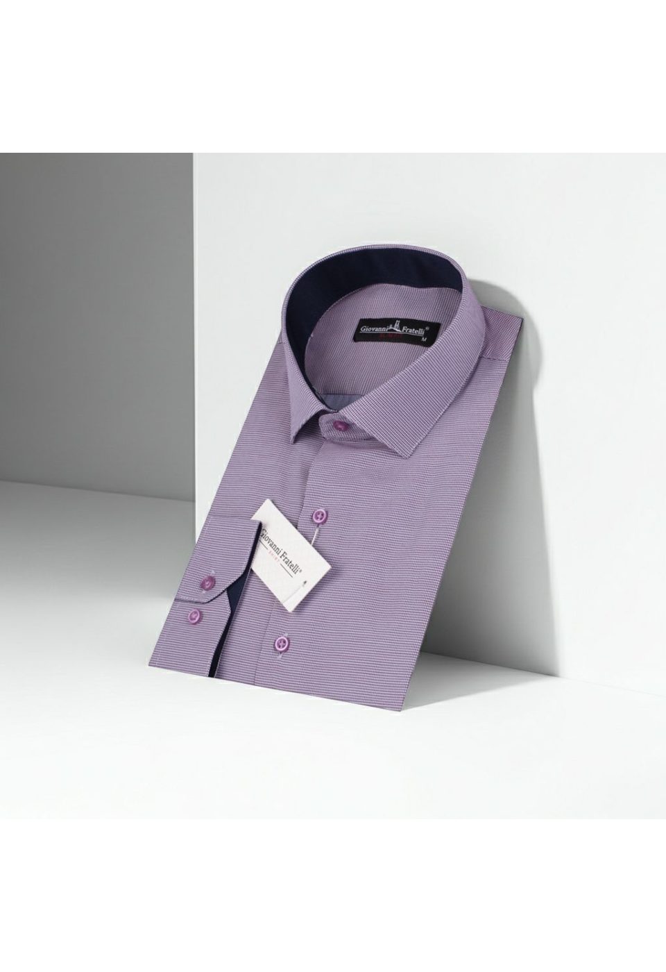 Slim Fit Uzun Kol Desenli Erkek Gömlek 3GMK310336023 - Giovanni Fratelli