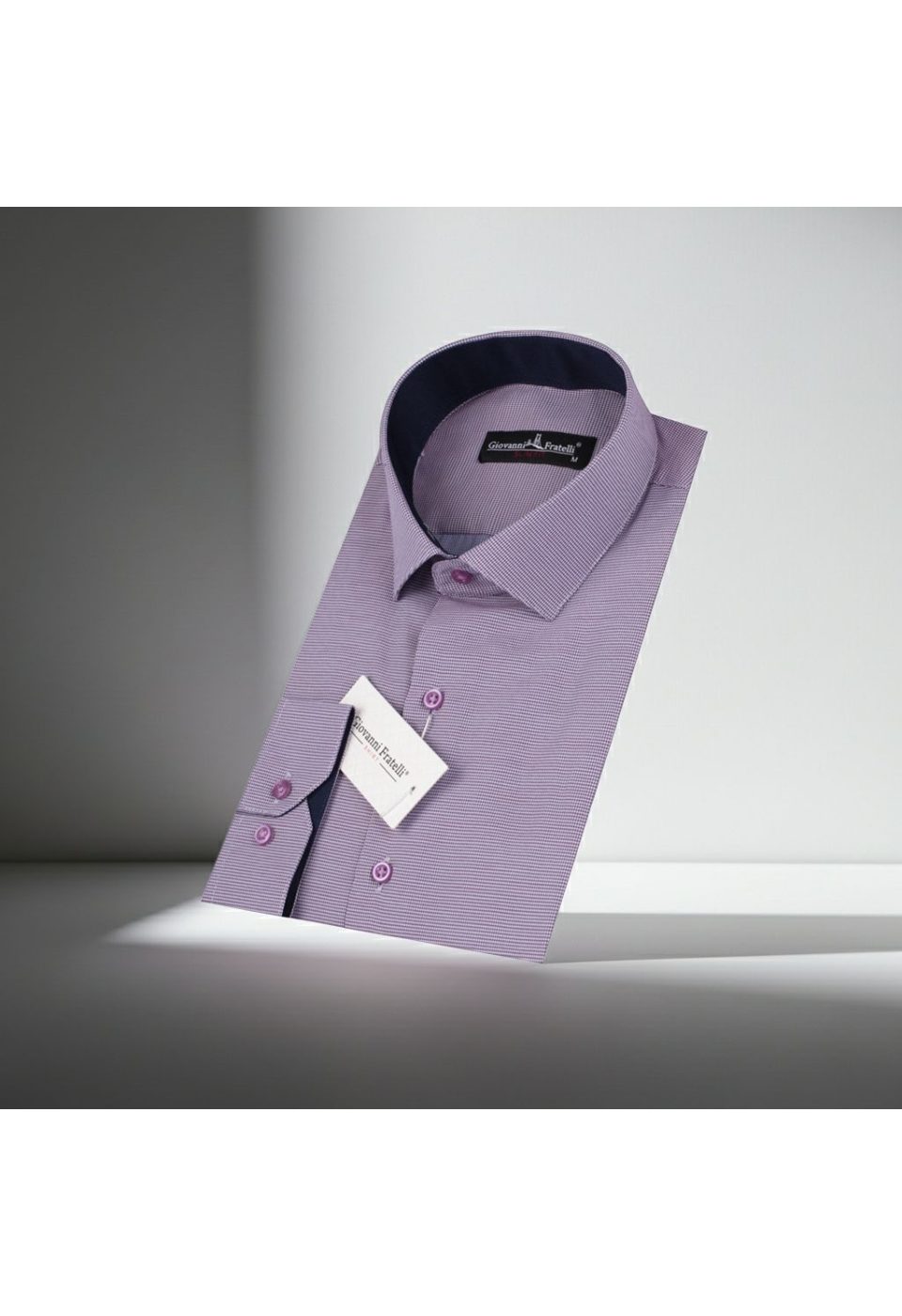 Slim Fit Uzun Kol Desenli Erkek Gömlek 3GMK310336023 - Giovanni Fratelli