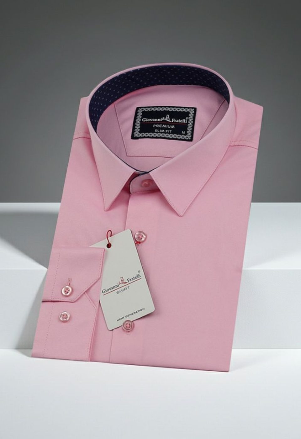 Slim Fit Uzun Kol Düz Renk Saten Erkek Gömlek 3GMK313029007