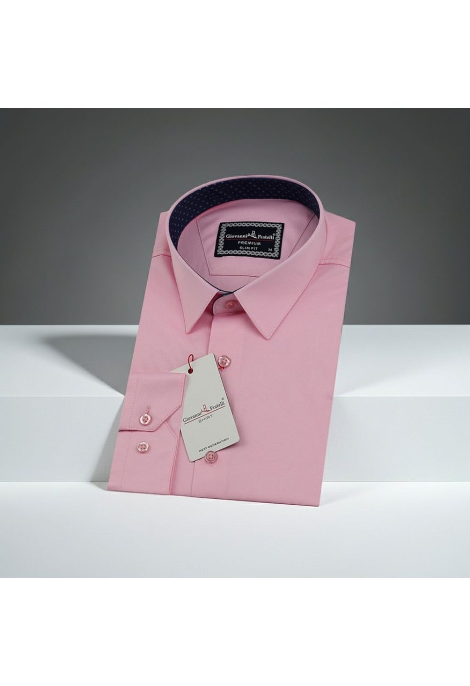 3029 CR SATIN 007 Slim Fit Uzun Kol Düz Renk Saten Erkek Gömlek 3GMK313029007 - Giovanni Fratelli