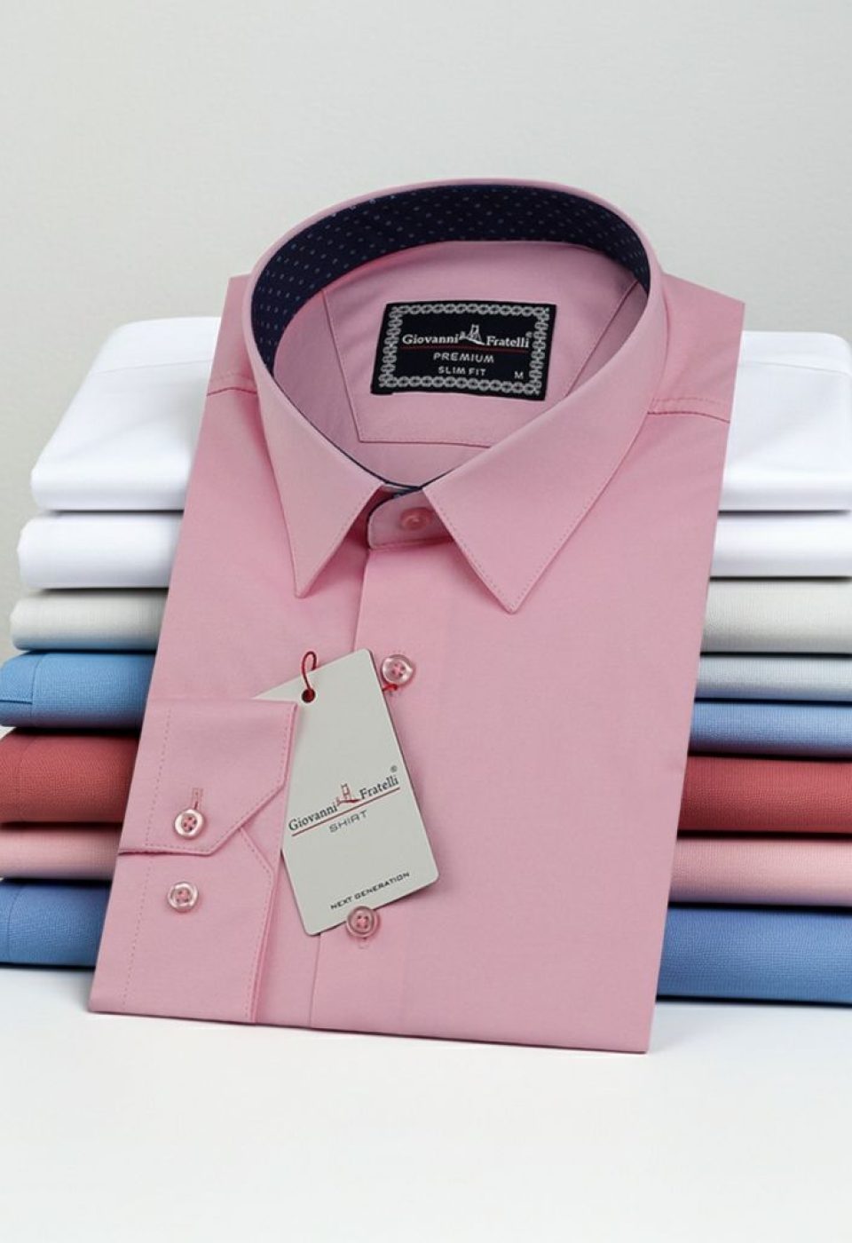 Slim Fit Uzun Kol Düz Renk Saten Erkek Gömlek 3GMK313029007
