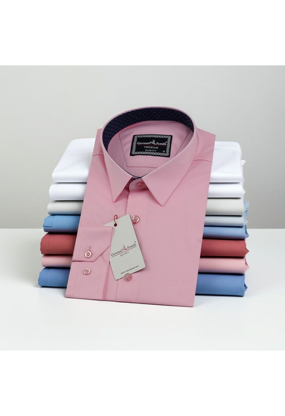 3029 CR SATIN 007 Slim Fit Uzun Kol Düz Renk Saten Erkek Gömlek 3GMK313029007 - Giovanni Fratelli