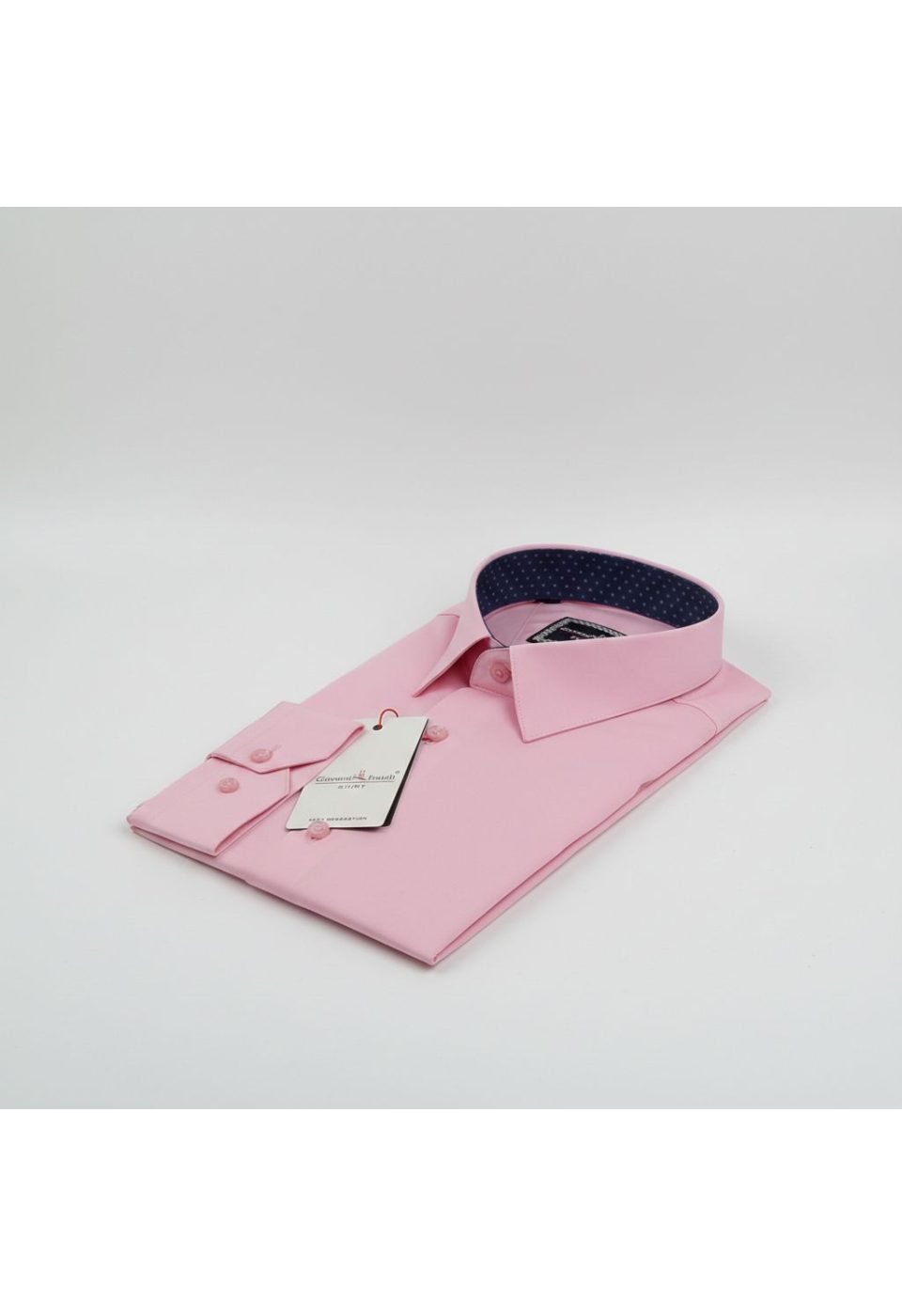 3029 CR SATIN 007 Slim Fit Uzun Kol Düz Renk Saten Erkek Gömlek 3GMK313029007 - Giovanni Fratelli
