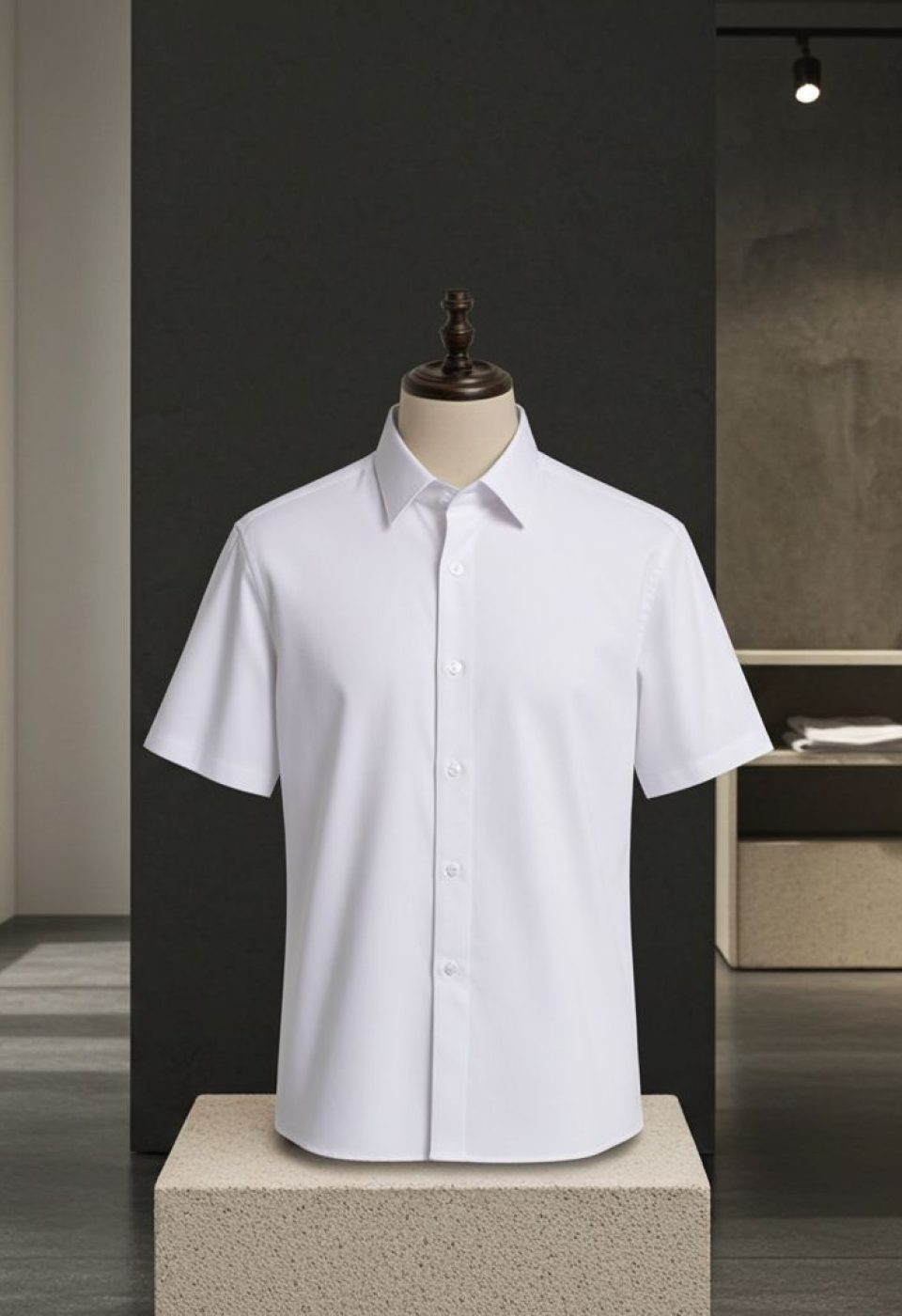 Slim Fit Kısa Kol Düz Renk Saten Erkek Gömlek 3GMK323030001 - Giovanni Fratelli