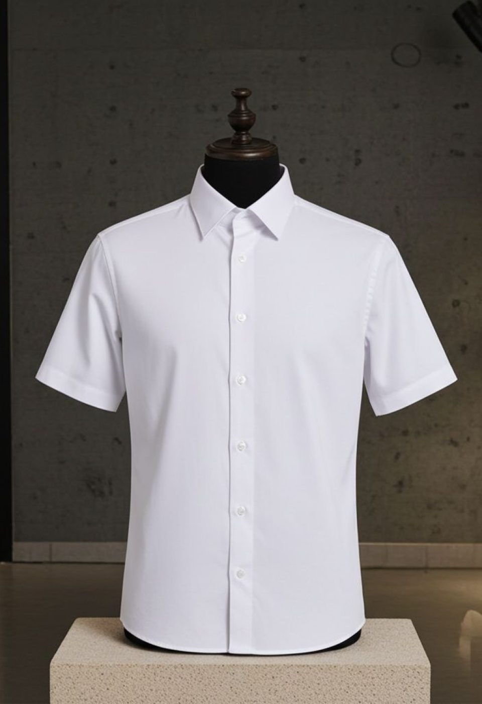 Slim Fit Kısa Kol Düz Renk Saten Erkek Gömlek 3GMK323030001 Slim Fit Kısa Kol Düz Renk Saten Erkek Gömlek 3GMK323030001