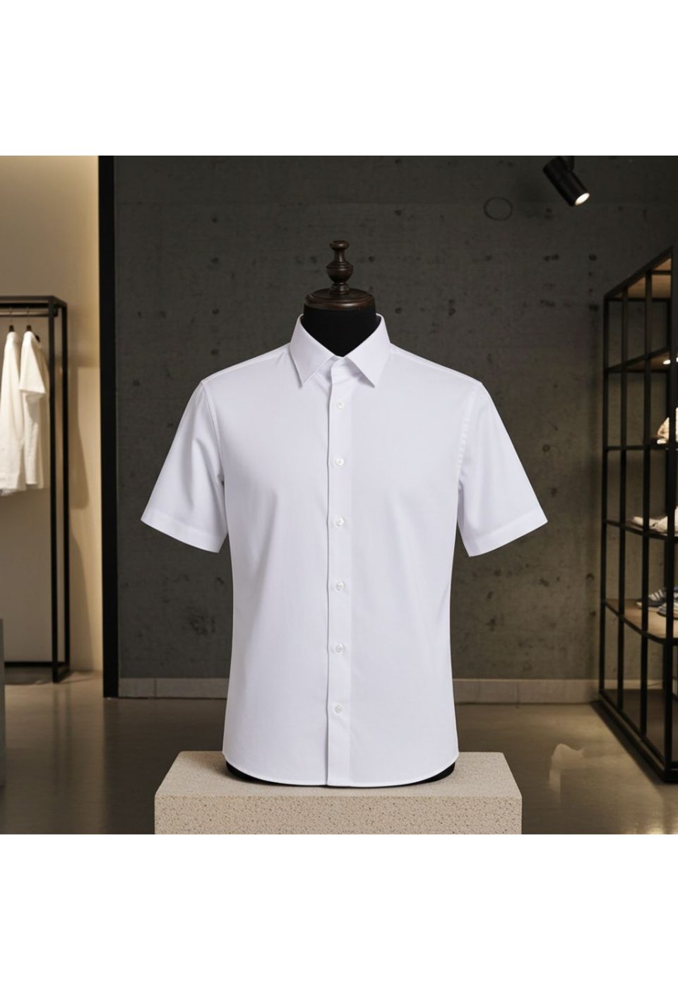 Slim Fit Kısa Kol Düz Renk Saten Erkek Gömlek 3GMK323030001 - Giovanni Fratelli