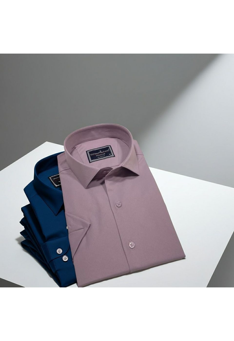 3030 CR K SATIN 013 Slim Fit Kısa Kol Düz Renk Saten Erkek Gömlek 3GMK323030013 - Giovanni Fratelli