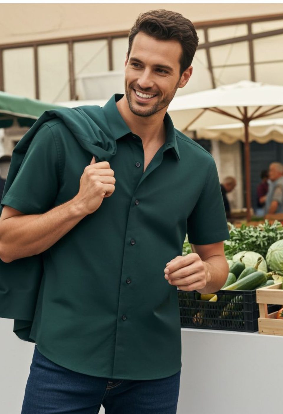 3030 CR K SATIN 014 Slim Fit Kısa Kol Düz Renk Saten Erkek Gömlek 3GMK323030014 - Giovanni Fratelli