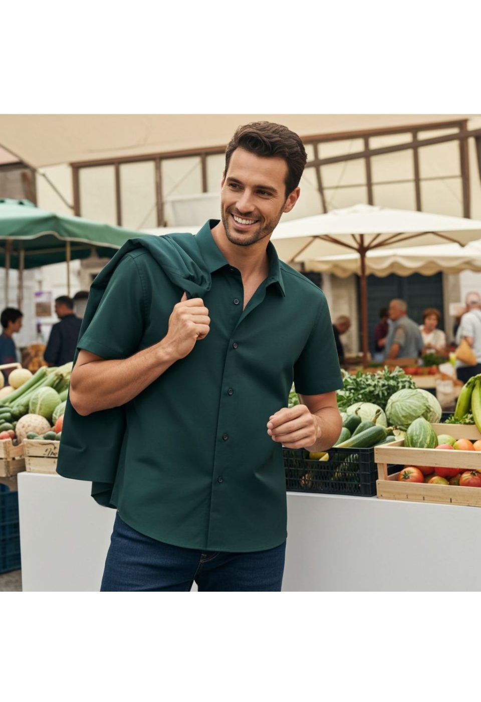 3030 CR K SATIN 014 Slim Fit Kısa Kol Düz Renk Saten Erkek Gömlek 3GMK323030014 - Giovanni Fratelli