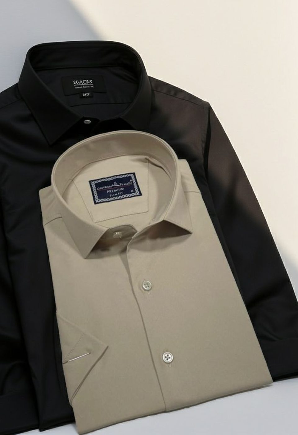 Slim Fit Kısa Kol Düz Renk Saten Erkek Gömlek 3GMK323030016 - Giovanni Fratelli