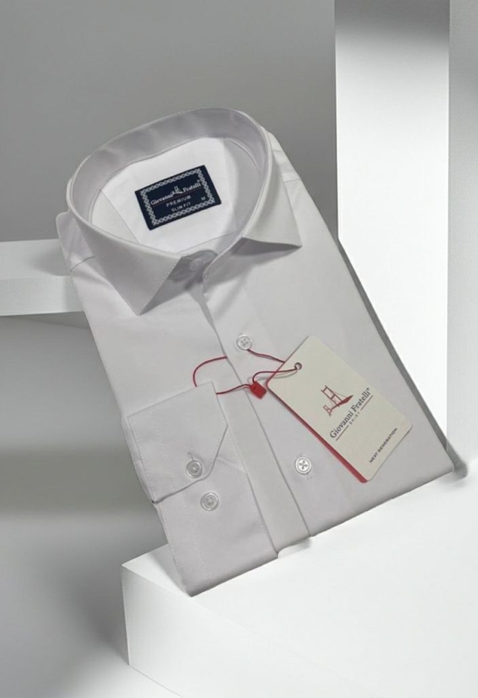 3030 CR SATIN 001 Slim Fit Uzun Kol Düz Renk Saten Erkek Gömlek 3GMK313030001 - Giovanni Fratelli