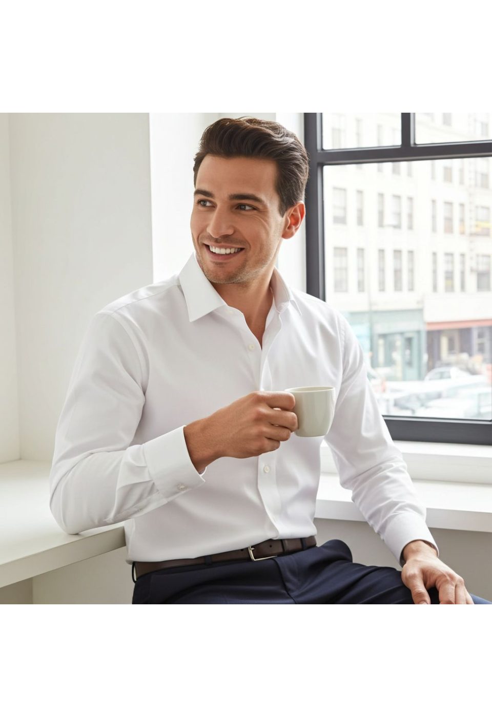 3030 CR SATIN 001 Slim Fit Uzun Kol Düz Renk Saten Erkek Gömlek 3GMK313030001 - Giovanni Fratelli