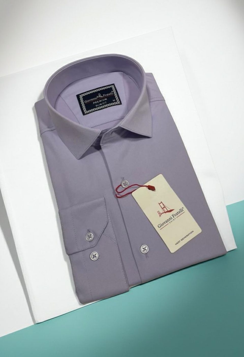 Slim Fit Uzun Kol Düz Renk Saten Erkek Gömlek 3GMK313030004