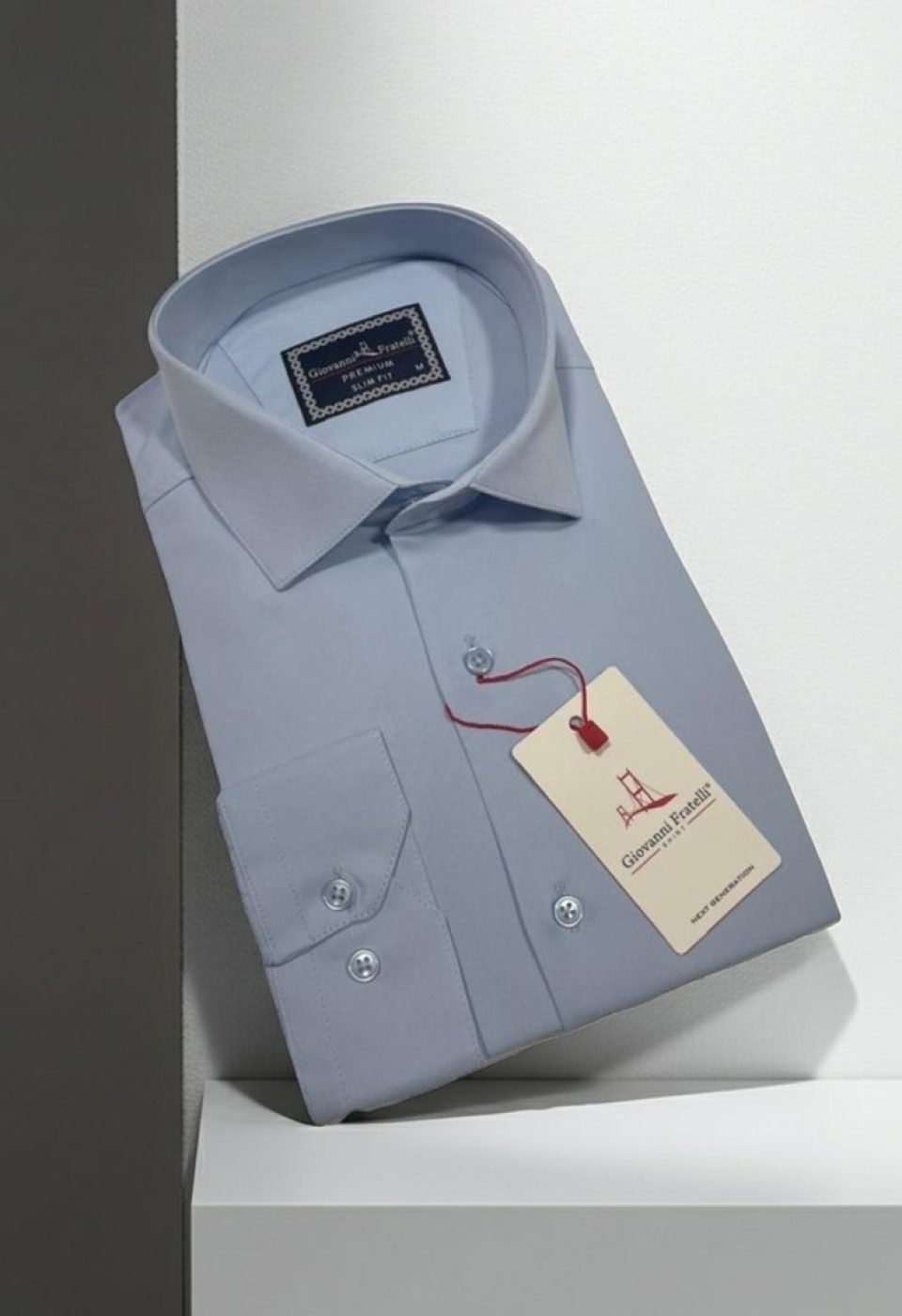 Slim Fit Uzun Kol Düz Renk Saten Erkek Gömlek 3GMK313030005