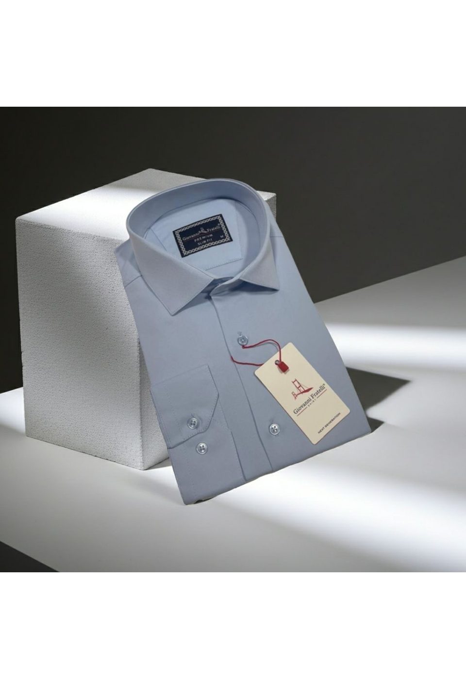 3030 CR SATIN 005 Slim Fit Uzun Kol Düz Renk Saten Erkek Gömlek 3GMK313030005 - Giovanni Fratelli