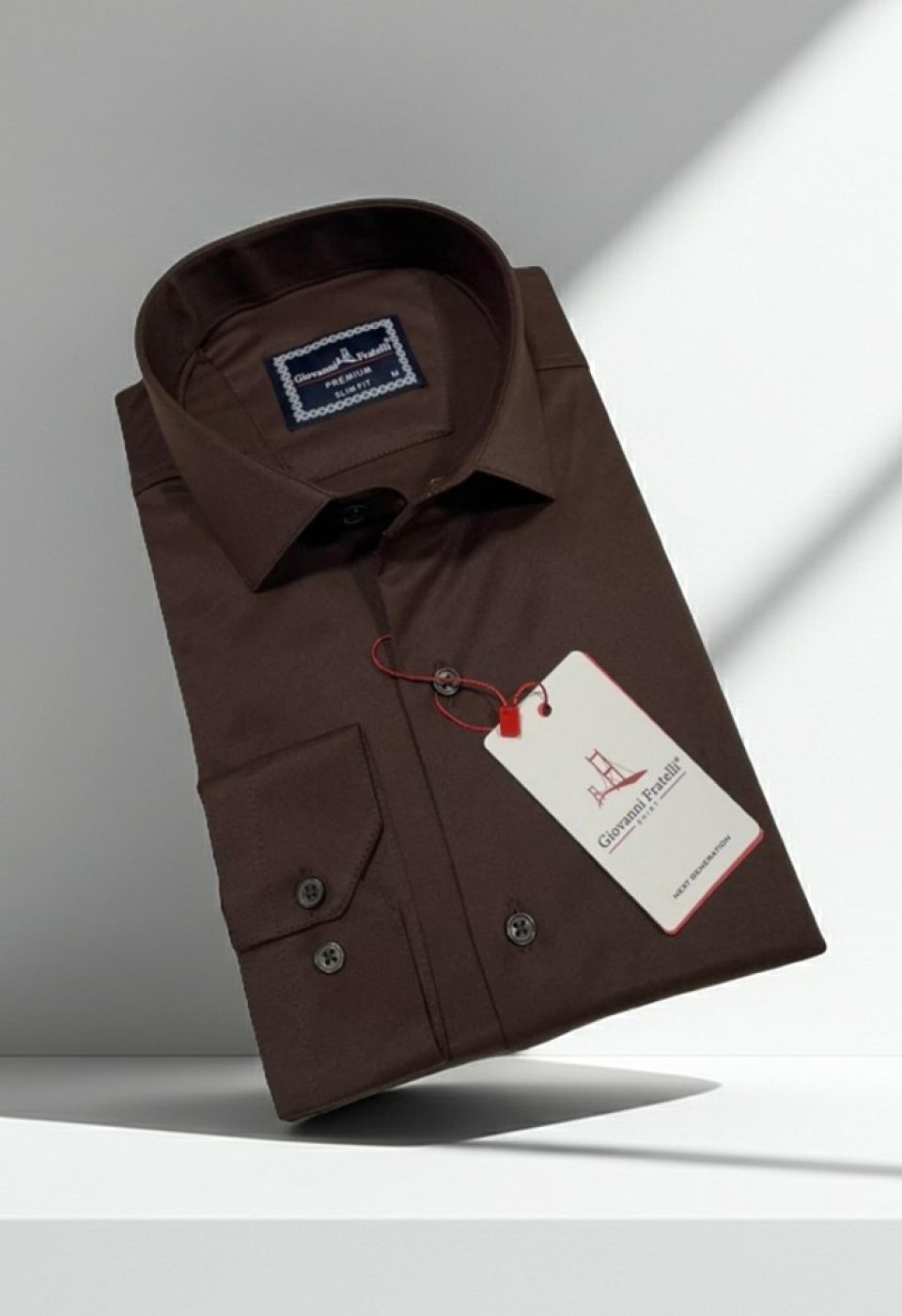 Slim Fit Uzun Kol Düz Renk Saten Erkek Gömlek 3GMK313030007